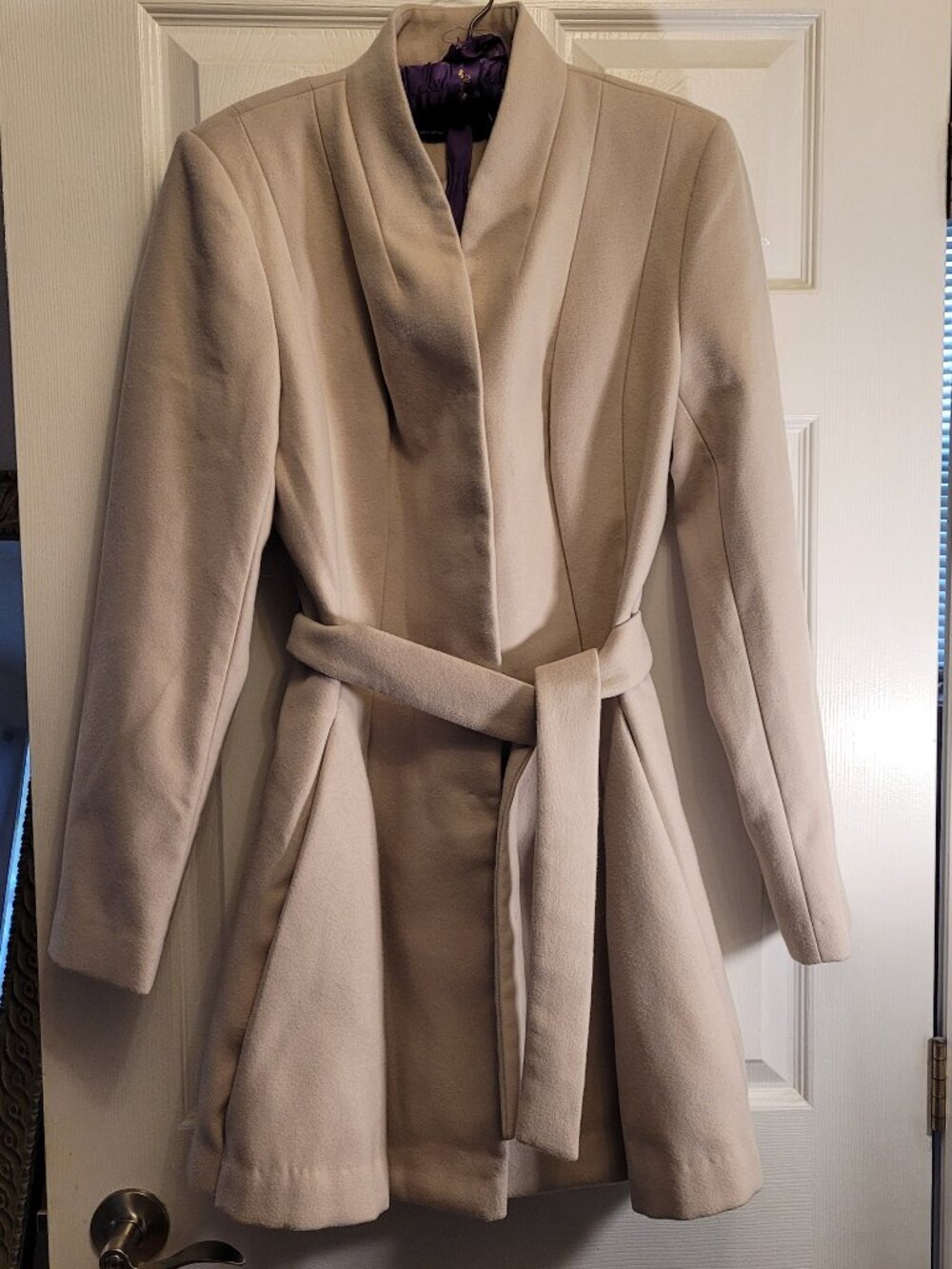 🌹NWOT🌹 Classic ASOS Beige Coat, Tie Belt